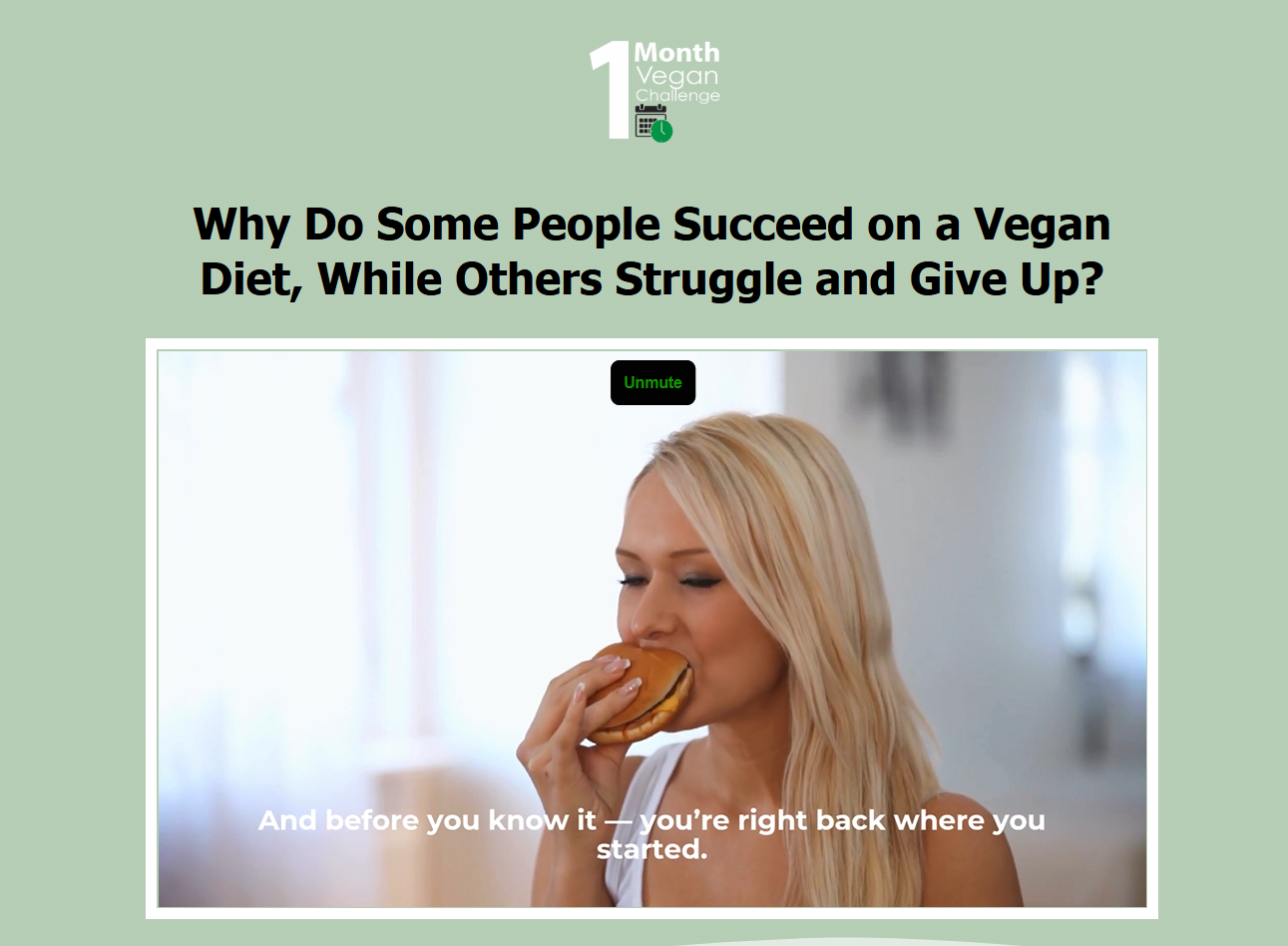 1 MONTH VEGAN CHALLENGE REVIEW – I AM FURIOUS I WAITED A YEAR