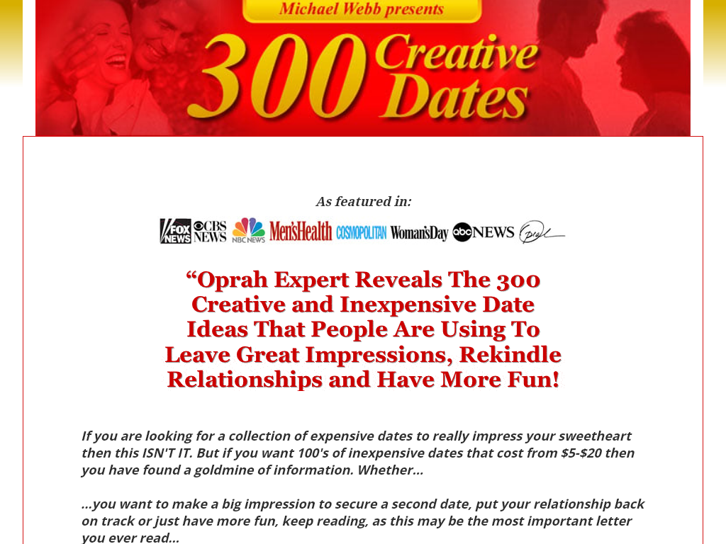 300 CREATIVE DATES REVIEW | THE RESULTS WERE UNEXPECTED