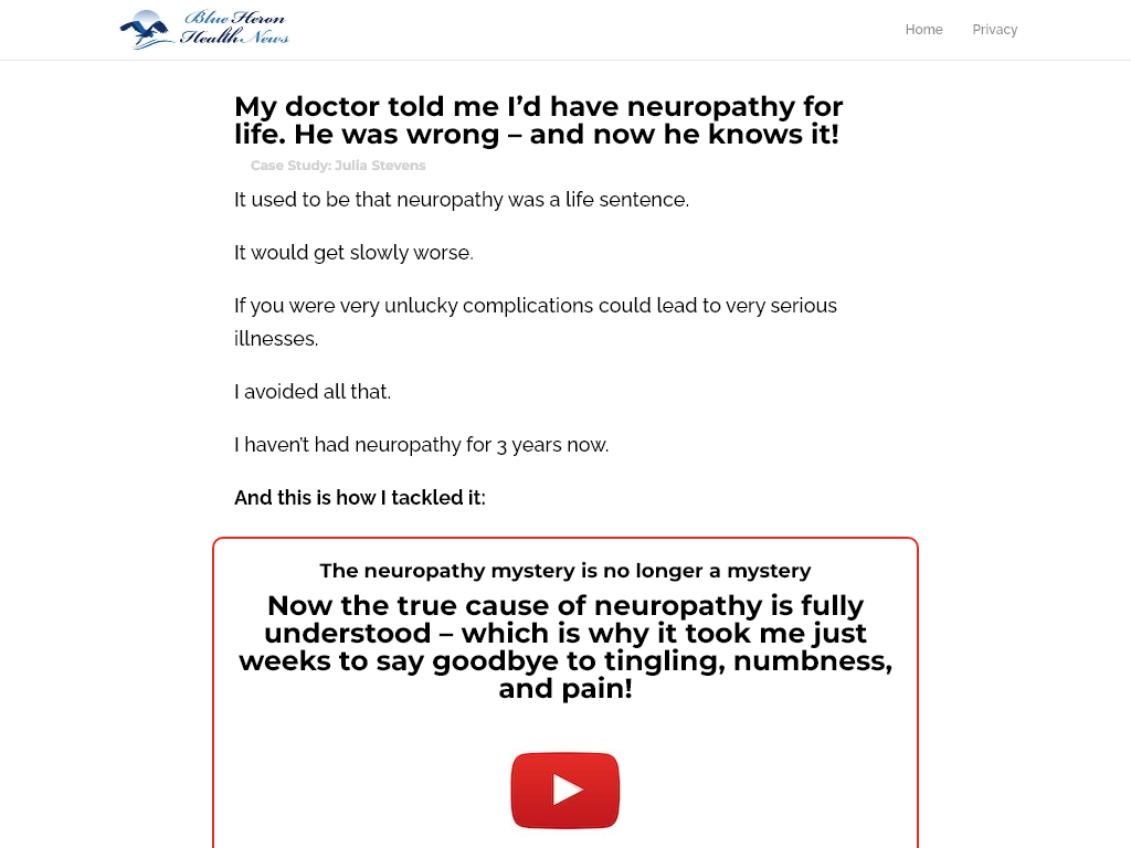 NEUROPATHY NO MORE REVIEW : I WAS SKEPTICAL FOR 2 WEEKS