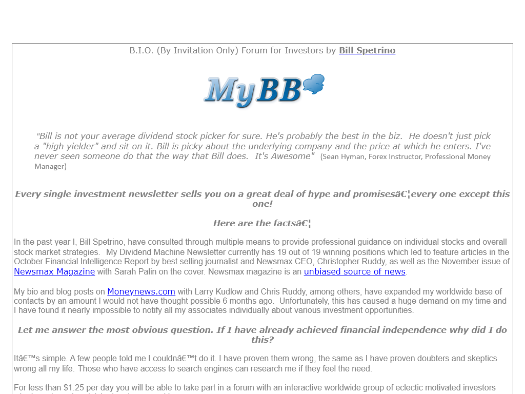 BIO FORUM REVIEW : REAL FEEDBACK FROM A USER