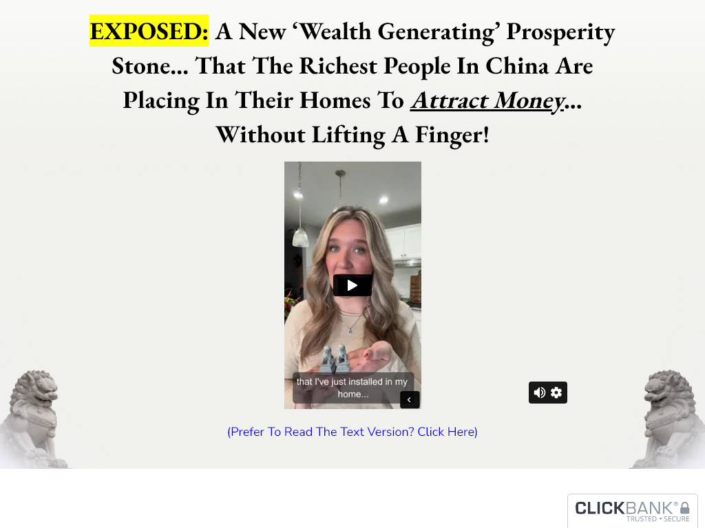 BIOWAVES PROSPERITY STONE LIONS REVIEW – MY 100 HOUR STRESS TEST