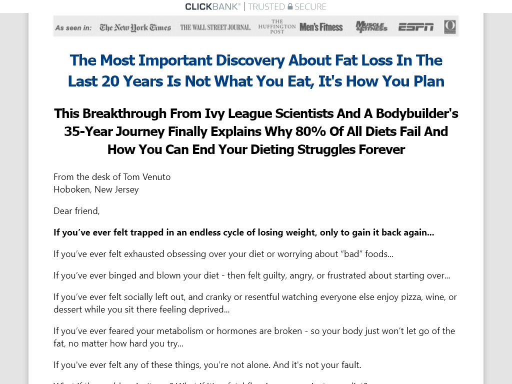 BURN THE FAT MEAL PLANNING GUIDE REVIEW – MY 3 MONTH WAIT WAS WORTH IT