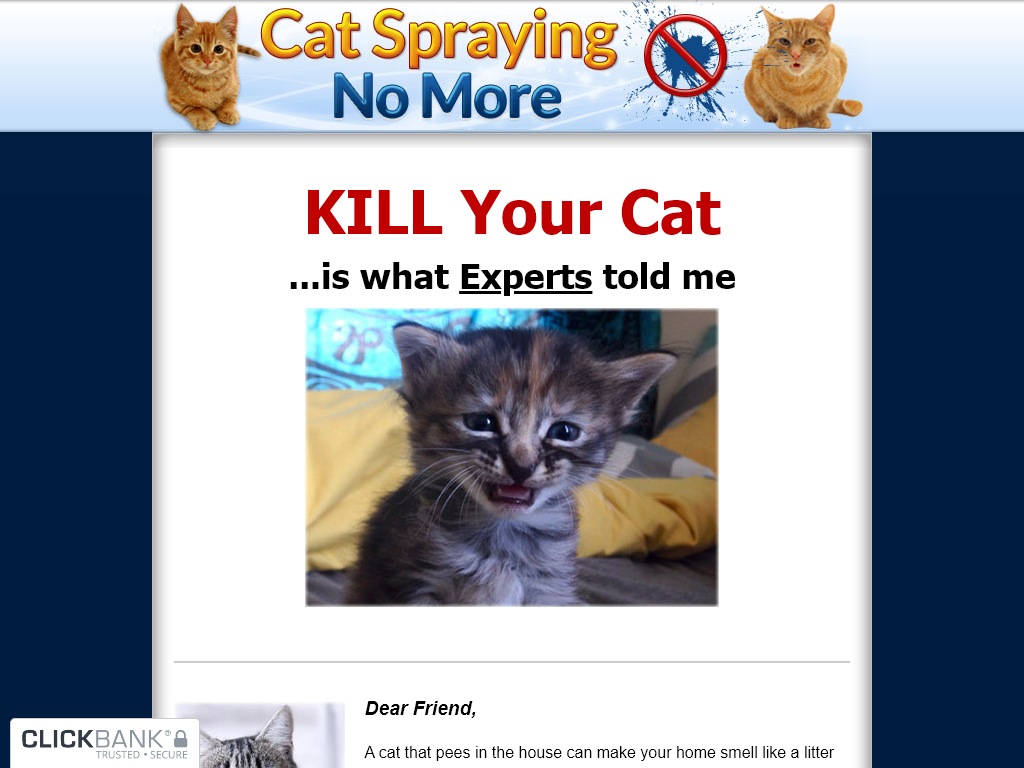 CAT SPRAYING NO MORE REVIEW – I AM FURIOUS I WAITED 6 MONTHS