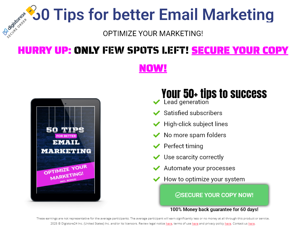 50 TIPS FOR BETTER EMAIL MARKETING REVIEW – WHAT I LEARNED FROM TESTING EACH FEATURE?