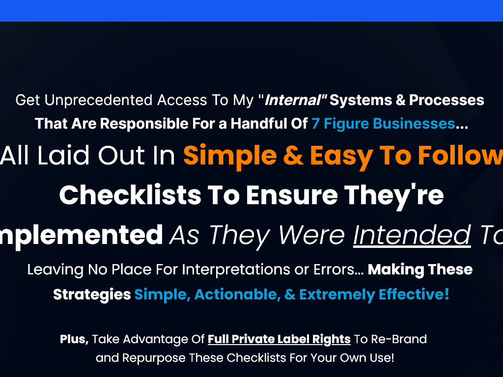 IM CHECKLIST REVIEW | I FEEL LIKE A NEW PERSON