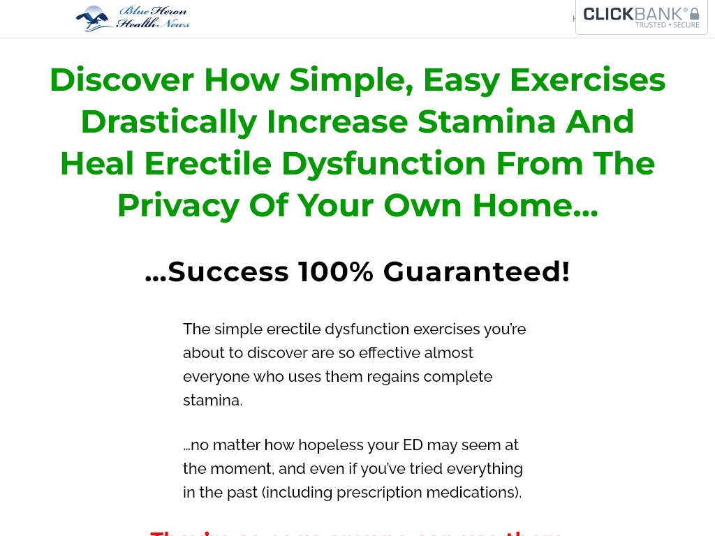 CURE ERECTILE DYSFUNCTION REVIEW : MY MISTAKE CAN SAVE YOU