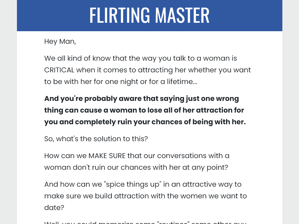 FLIRTING MASTER REVIEW | WHY IT DESERVES 5 STARS?