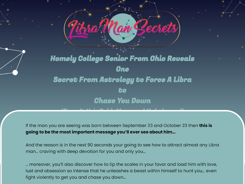 LIBRA MAN SECRETS REVIEW – MY RESULTS AFTER JUST 3 USES