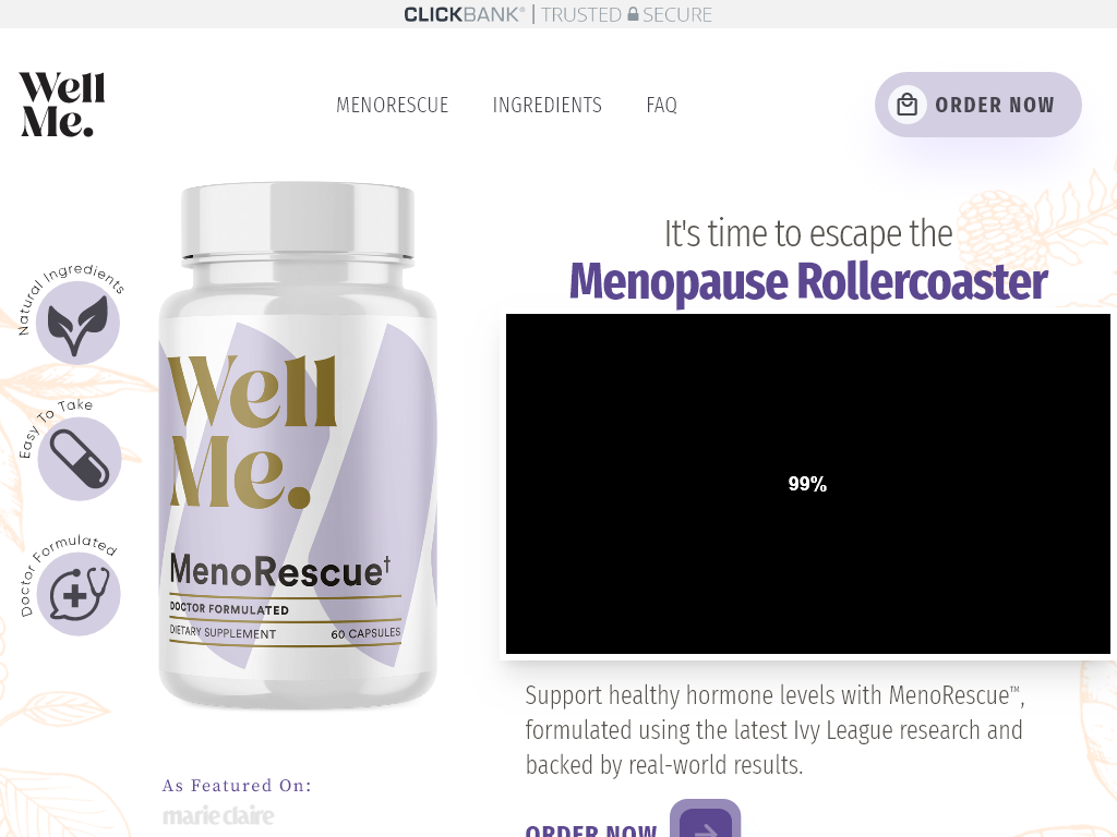 MENORESCUE REVIEW : MY 30 DAY BEFORE AND AFTER