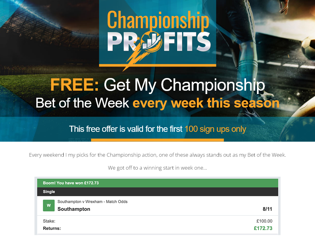 CHAMPIONSHIP PROFITS REVIEW | BETTER THAN THE COMPETITION?