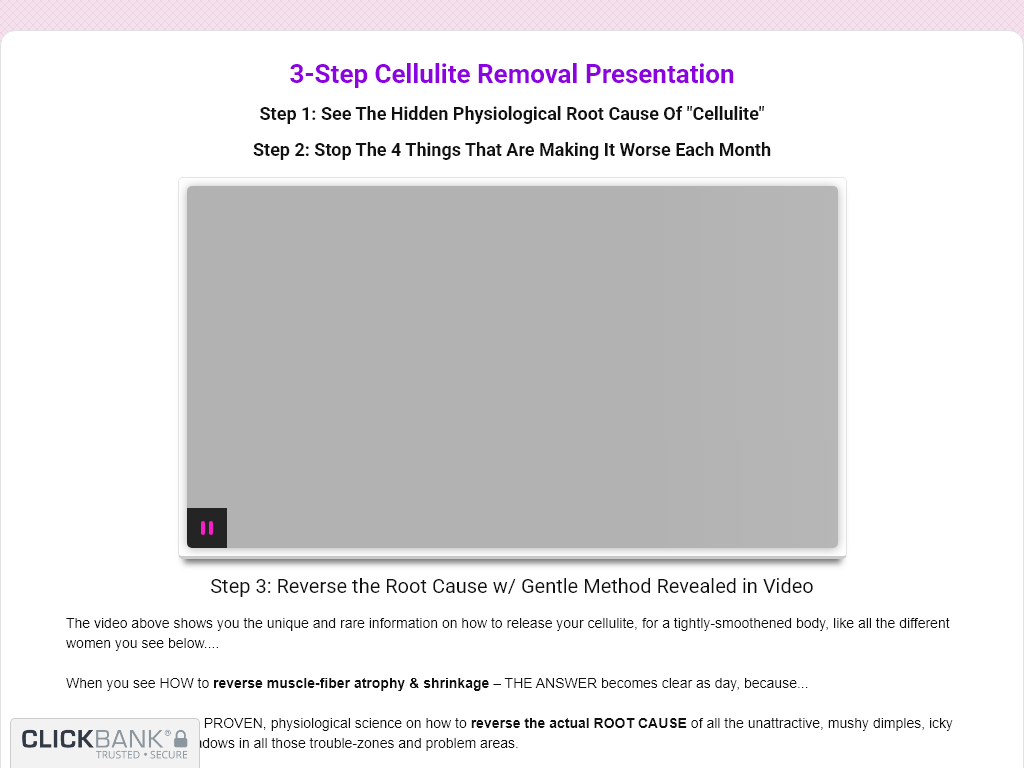 CELLULITE GONE REVIEW – THE DAY 1 VS DAY 30 COMPARISON