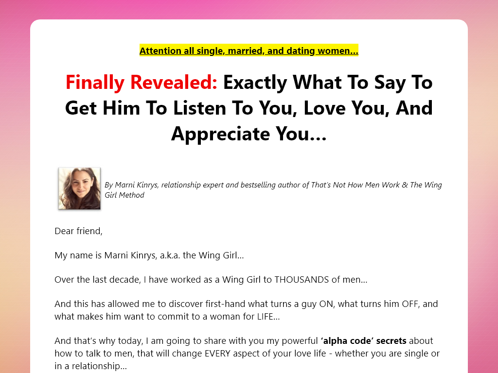 SAY THIS TO MEN REVIEW – I CONQUERED MY FEAR