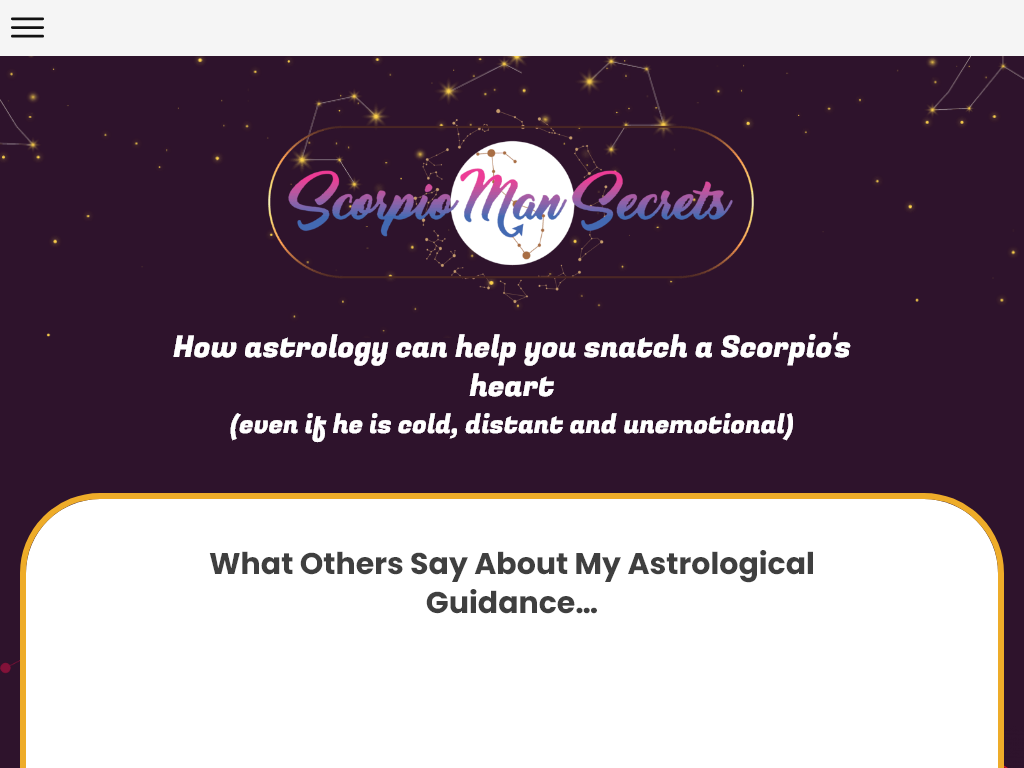 SCORPIO MAN SECRETS REVIEW : MY ROUTINE IS UNRECOGNIZABLE