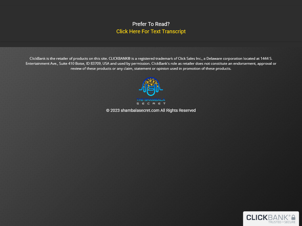 THE SHAMBALA SECRET REVIEW : MY 6 MONTH UPDATE IS SHOCKING