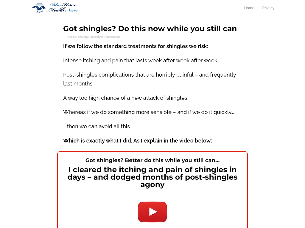 THE SHINGLES SOLUTION REVIEW – MY 2 MONTH PROGRESS REPORT